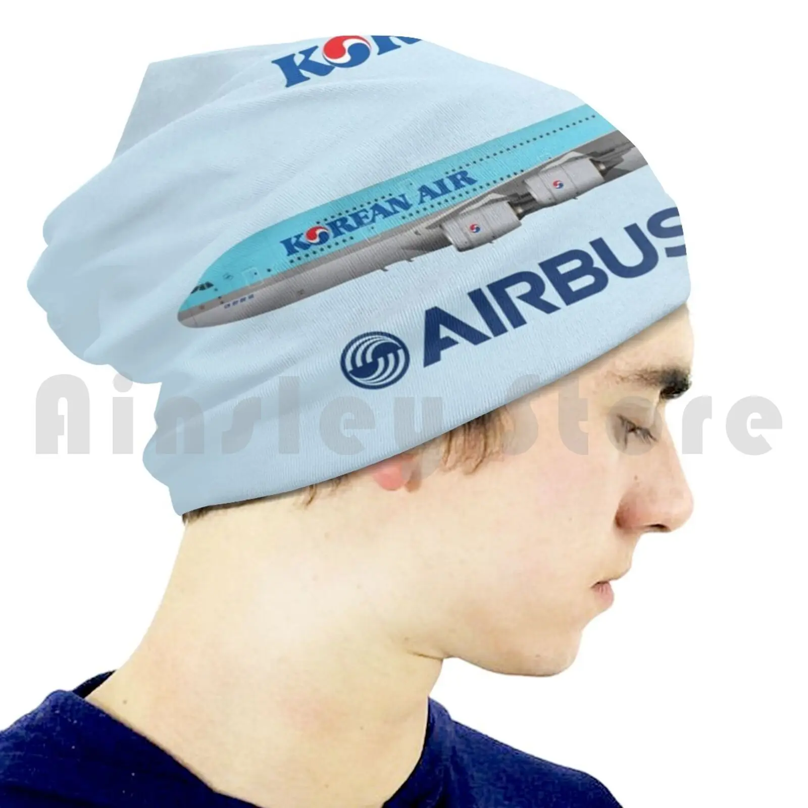 Иллюстрация корейской версии Airbus быстрой вязки вязаная шапка в стиле хип-хоп