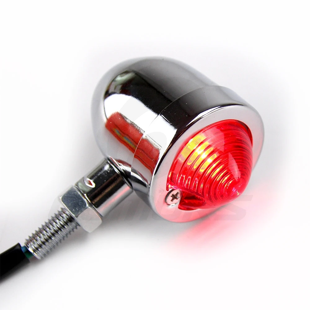 OUMURS Motorcycle Turn Signal Bullet LED Indicator Light Amber Moto Blinker Lights Lamp For Harley Cafe Racer Yamaha Honda |