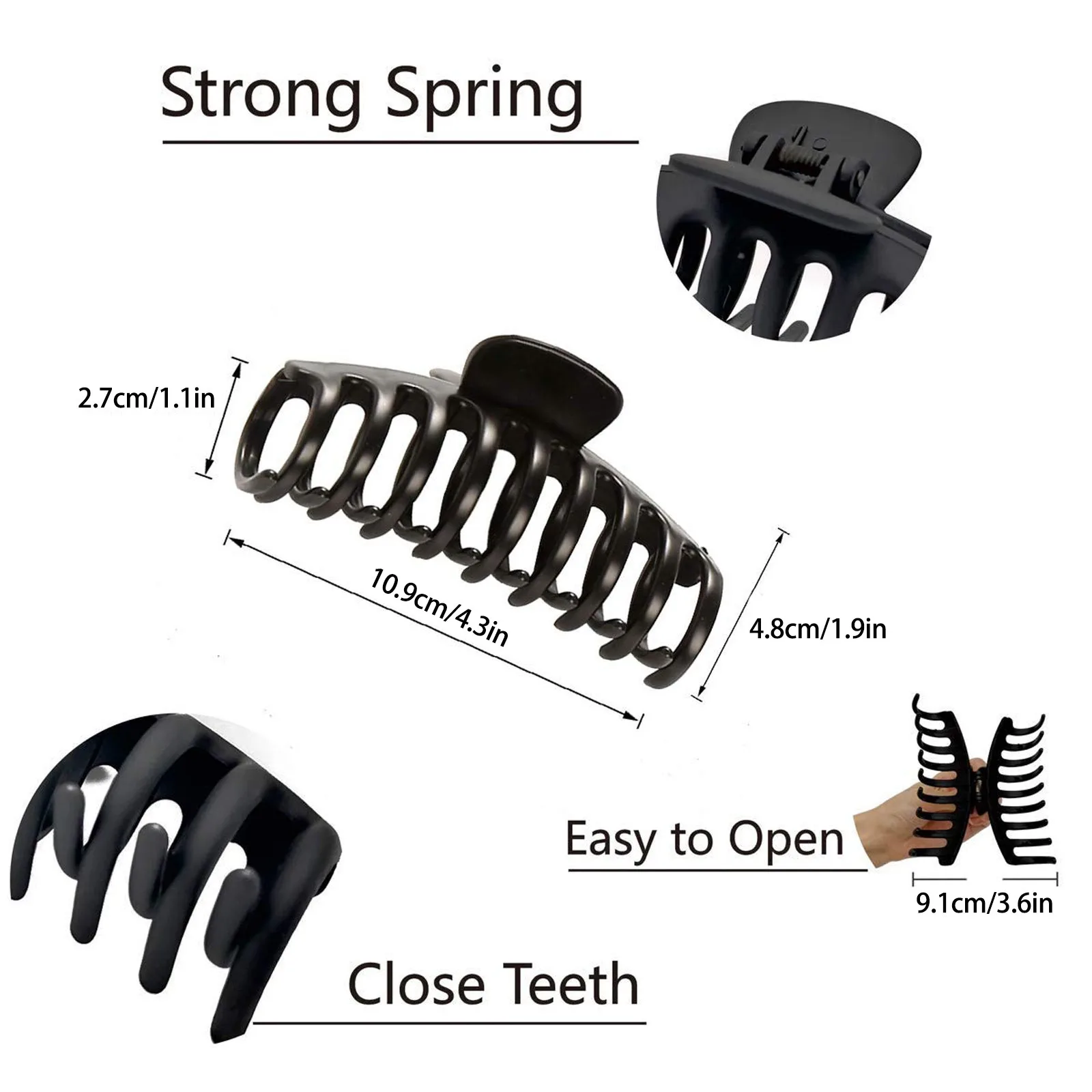 

Ladies Non-slip Hair Clips Ponytail Holder Girls 3pc Hair Styling Barrettes For Women Accessories Hair Accessories For Female