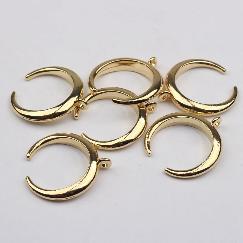 Подвеска из цинкового сплава 6 шт./лот 22 мм в форме Золотой Луны | Украшения и