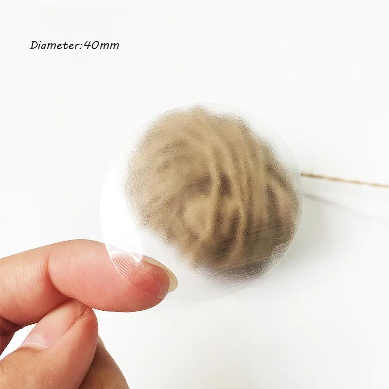240 шт./лот прозрачные круглые пустые наклейки DIY этикетки подарки самоклеящиеся