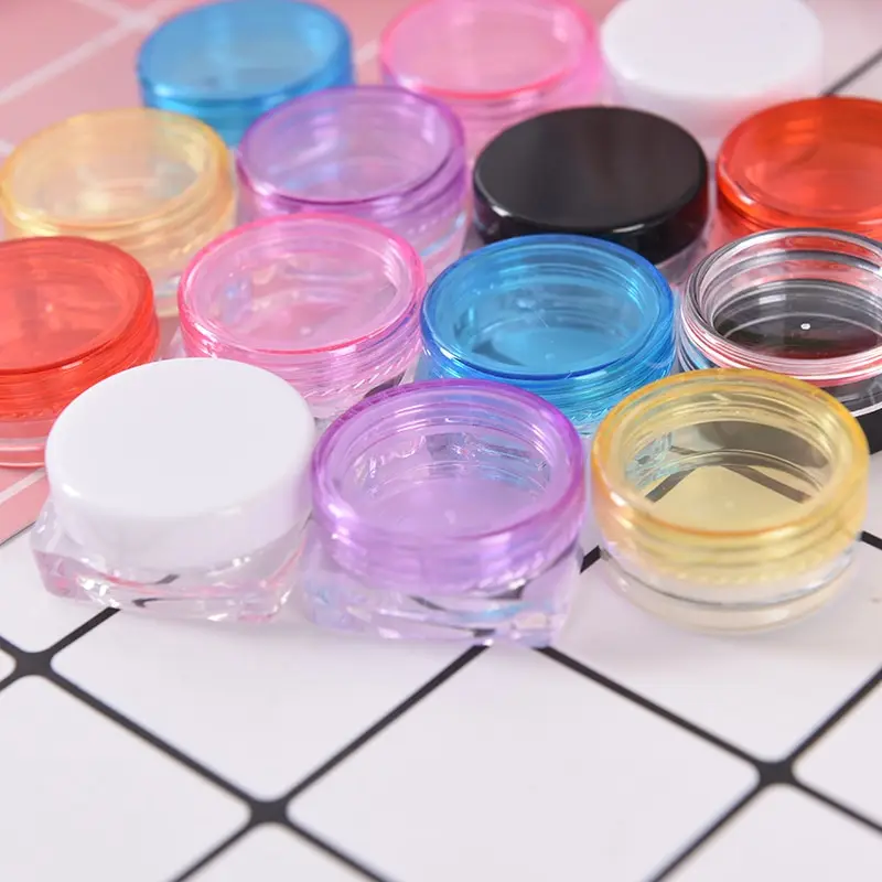 5 шт./лот 2020 2 г прозрачная маленькая Квадратная бутылка Косметическая пустая