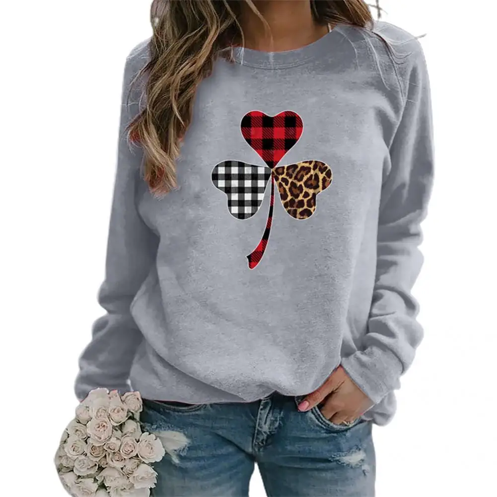 

Sweatshirt Jumper Fashion Long Sleeve Valentine Day Top Outerwear Basic Sweatshirt