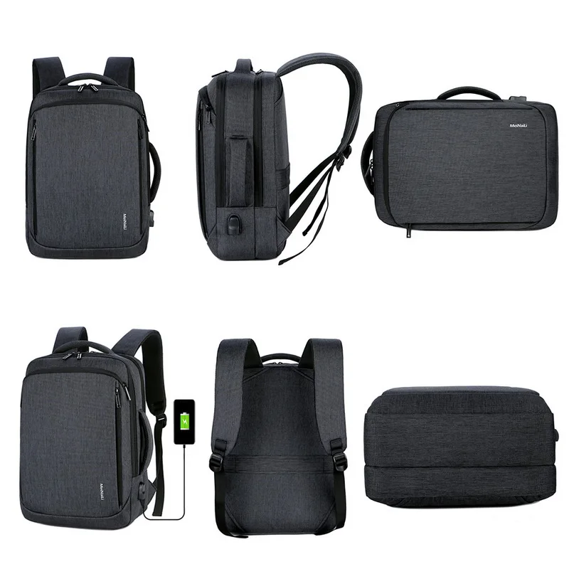 LOOZYKIT рюкзак для ноутбука мужские рюкзаки бизнес ноутбук Mochila водонепроницаемый рюкзак зарядка через usb сумки для путешествий