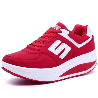 Кроссовки Akexiya женские на платформе светильник кие беговые туфли танкетке