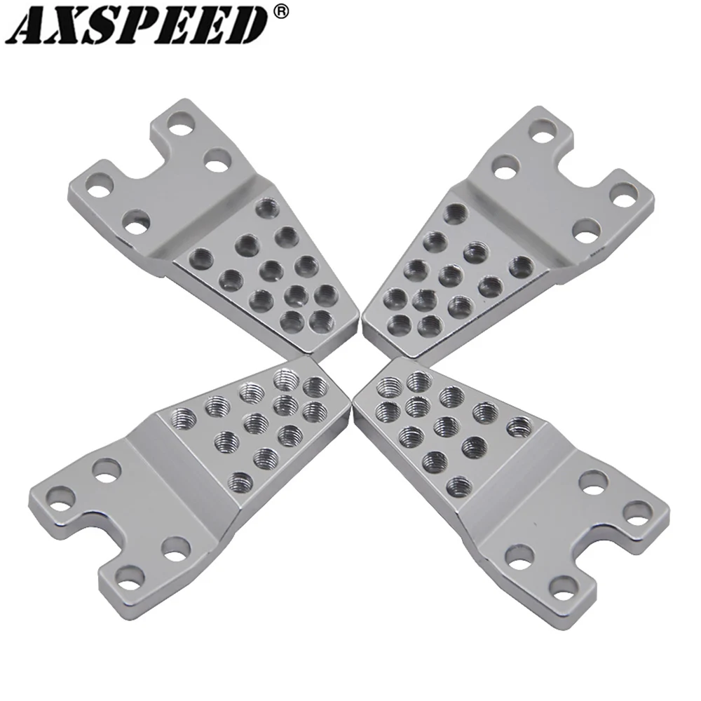 

AXSPEED 4PCS Aluminum Shock Absorber Tower Lift Lower Adjust Stand for 1/10 RC Crawler Car Axial SCX10 Upgrade Parts