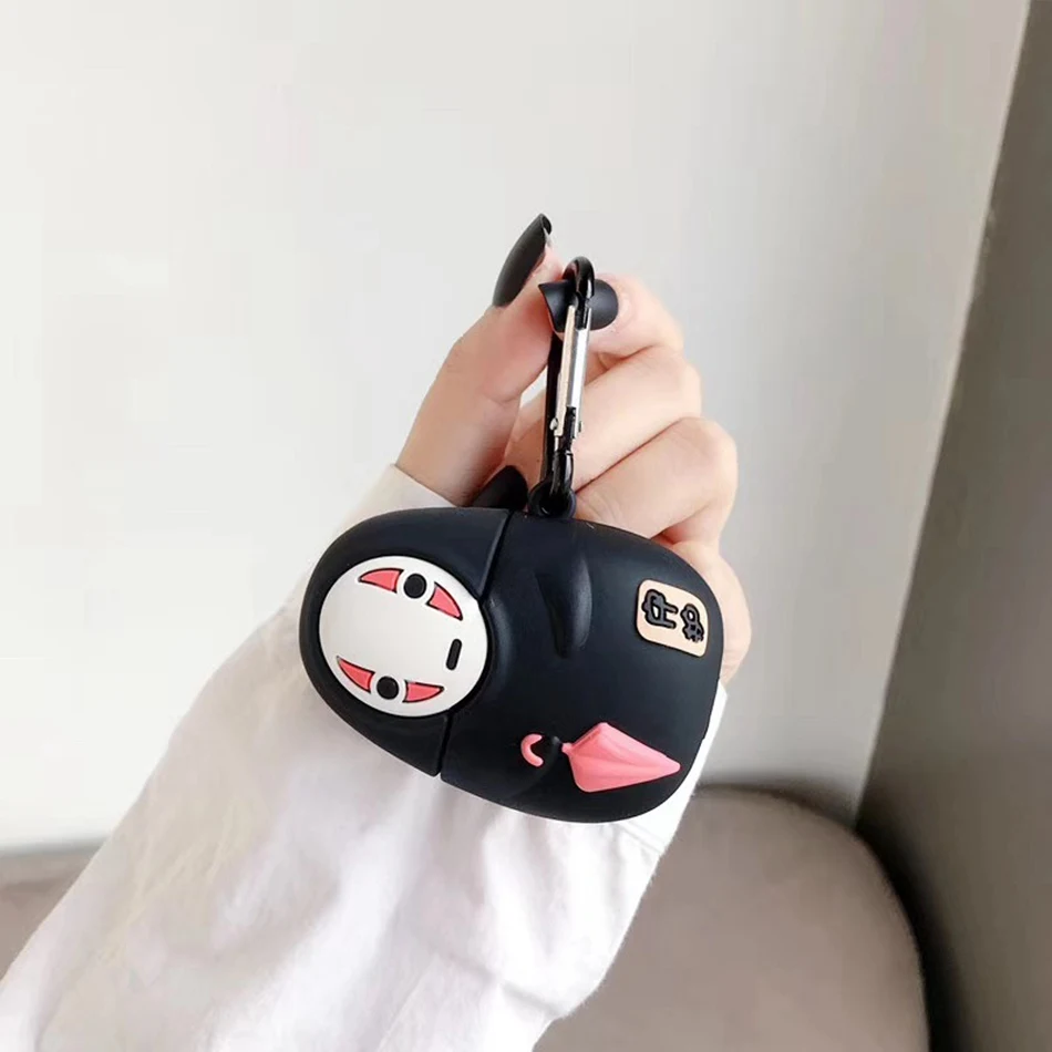 Чехол для AirPods, милый мультяшный силиконовый чехол для Apple Airpods 2, чехол для наушников, сумка для наушников, чехол с кольцом