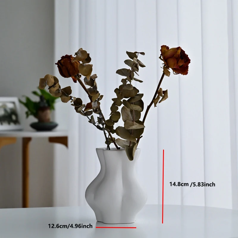 

Modern Style Bust Ceramic Vase, Artistic Beauty Home Bedside Table Decoration Vase, Christmas Gift, Birthday Gift