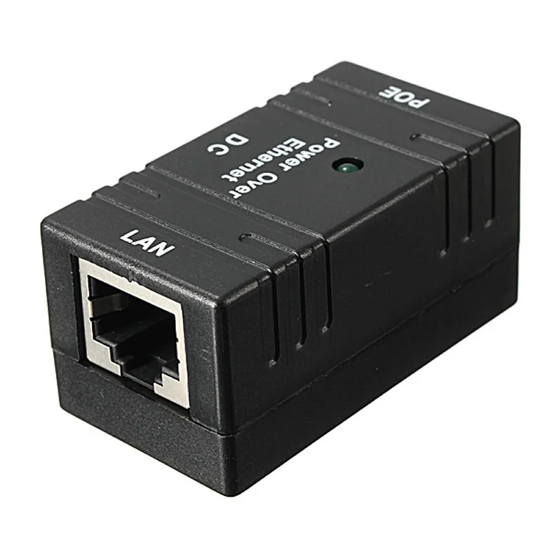 POE пассивный инжектор сплиттер настенное крепление RJ45 выключатель питания Ethernet