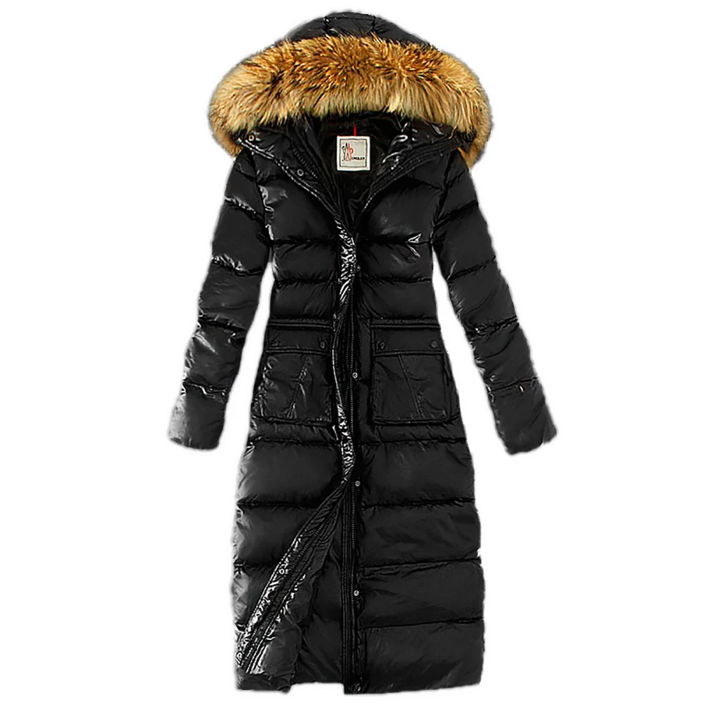 Зимнее пальто новинка Женское с капюшоном из искусственного меха большой