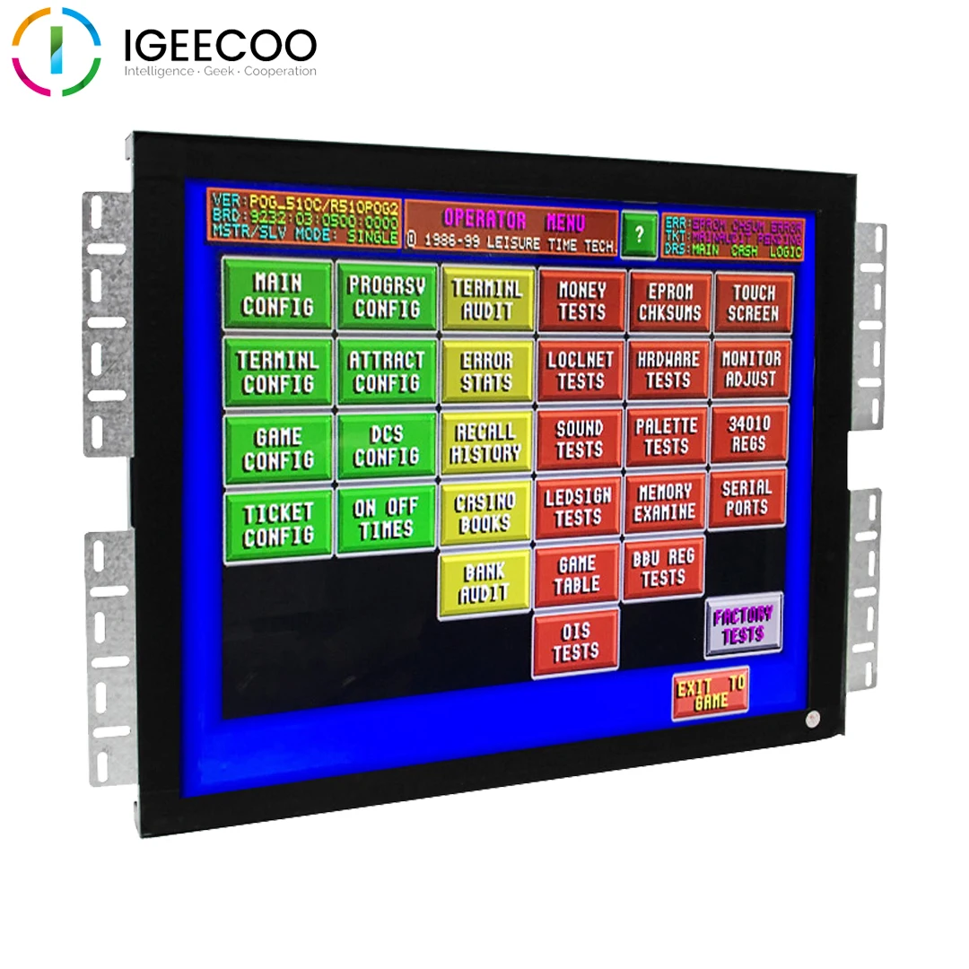 

Factory price 19 inch open frame infrared lcd touch screen POG gaming monitor from IGEECOO