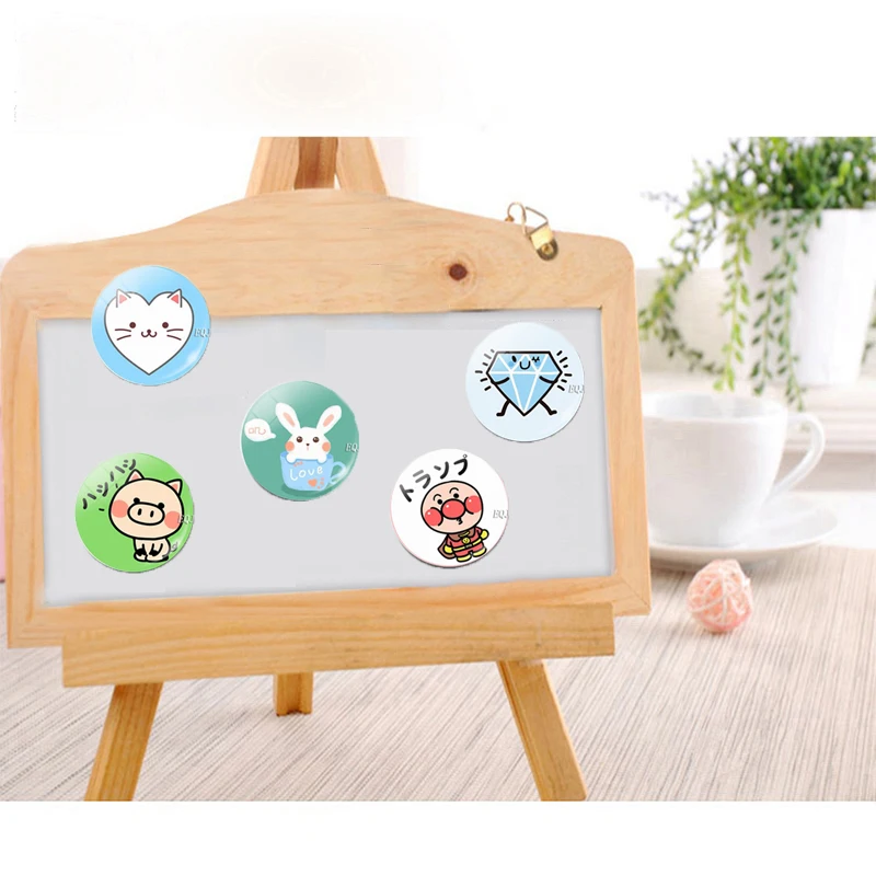 Милые Мультяшные магниты на холодильник со слоном кошкой свиньей Кроликом