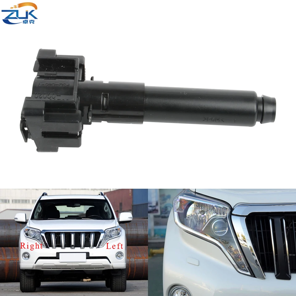 

ZUK Front Headlight Washer Nozzle For Toyota LAND CRUISER PRADO LC150 150 Series 2014 2015 2016 2017 Headlamp Cleaning Jet Pump