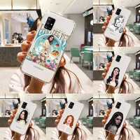 lana del rey sexy model singer phone case transparent for samsung a51 a50 a71 a70 a81 m60s note s21 s 20 10 9 8 11 e plus ultra