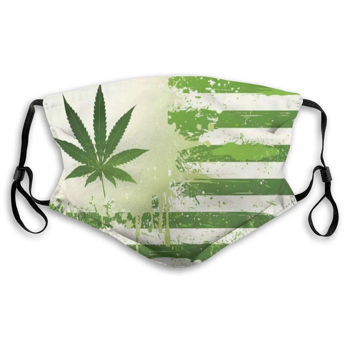 

Mascarilla с рисунком марихуаны для мужчин, тушь для ресниц, прозрачная, многоразовая, Противоударная с эластичными вставками