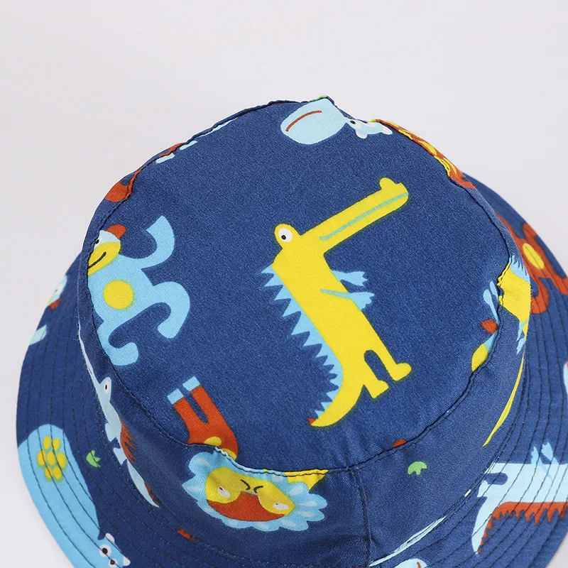 

Children's Hats Spring and Summer New Cotton Cute Animal Baby Pot Hats Sunscreen Children Fisherman Hat Tide
