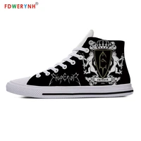 casual shoes man burzum customized printed men high top canvas shoes breathable casual lace up shoes
