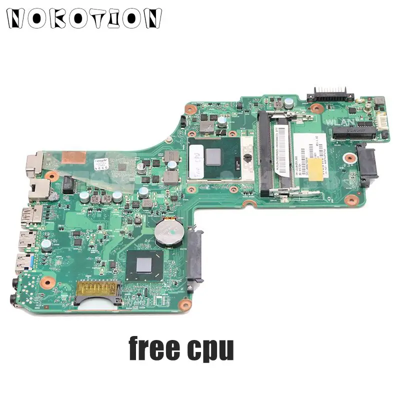 

Основная плата NOKOTION V000275540 для Toshiba Satellite C855 HM70 DDR3, свободный процессор DK10F-6050A2541801-MB-A02