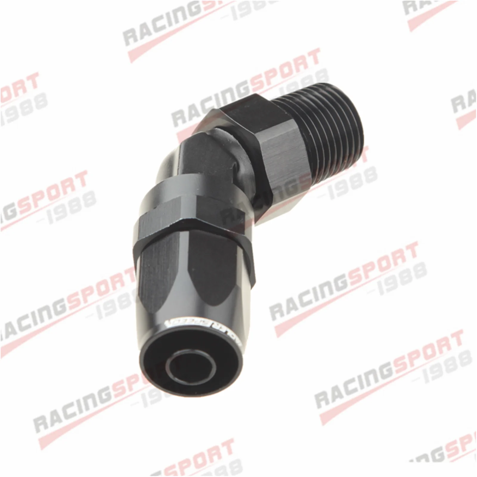 ADLERSPEED -8 AN8 AN to 1/2" NPT 45 Degree Swivel Hose End Fitting Adaptor Black | Автомобили и мотоциклы
