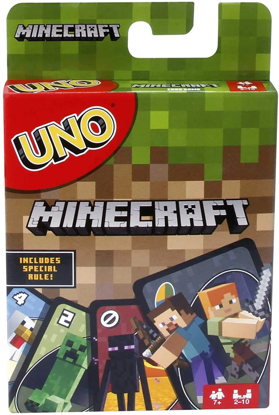 Карточная Игра UNO Minecraft теперь fun включает в себя майнкрафт многоцветный Базовый