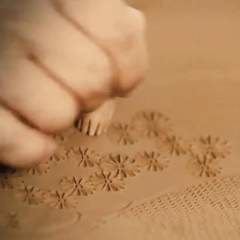 Diy Керамические марки деревянные глиняные инструменты рельефная скульптура