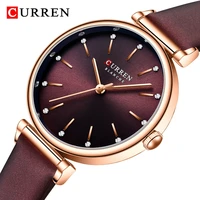 curren luxury women watches top brand casual waterproof leather ladies quartz watch fashion ultra thin bracelet wristwatch