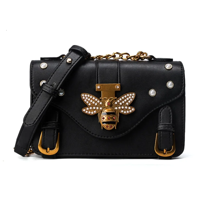 Женская сумка мессенджер модная брендовая дизайнерская в стиле ретро с декором