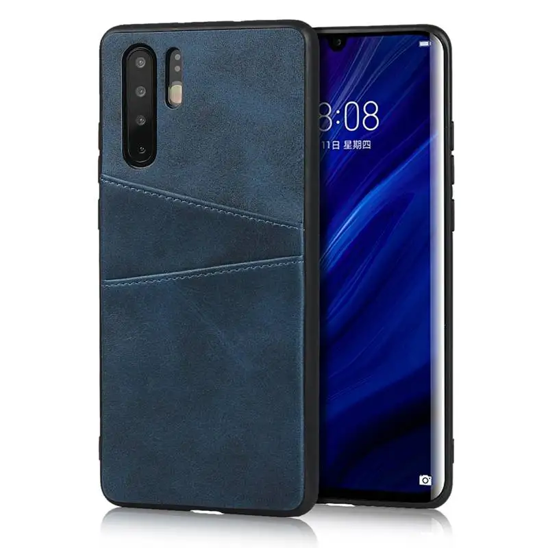 Чехол из искусственной кожи для Huawei P30 Pro Lite P30Pro P30lite Nova 4e 2 слота карт чехлы