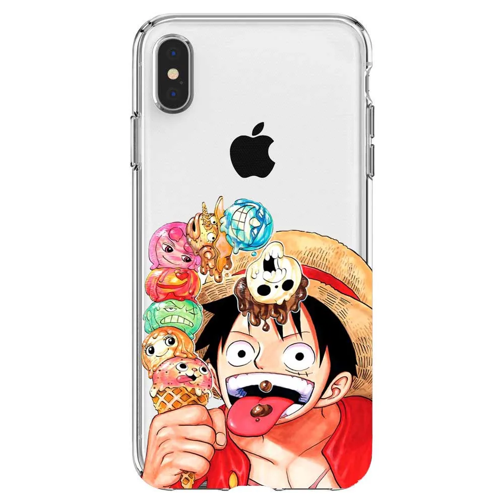 Soft silicone phone cover case for iPhone SE 11 Pro MAX 5 5S 6 6S 7 8 XR XS X10 8Plus Japanese anime Luffy Zoro Coque | Мобильные