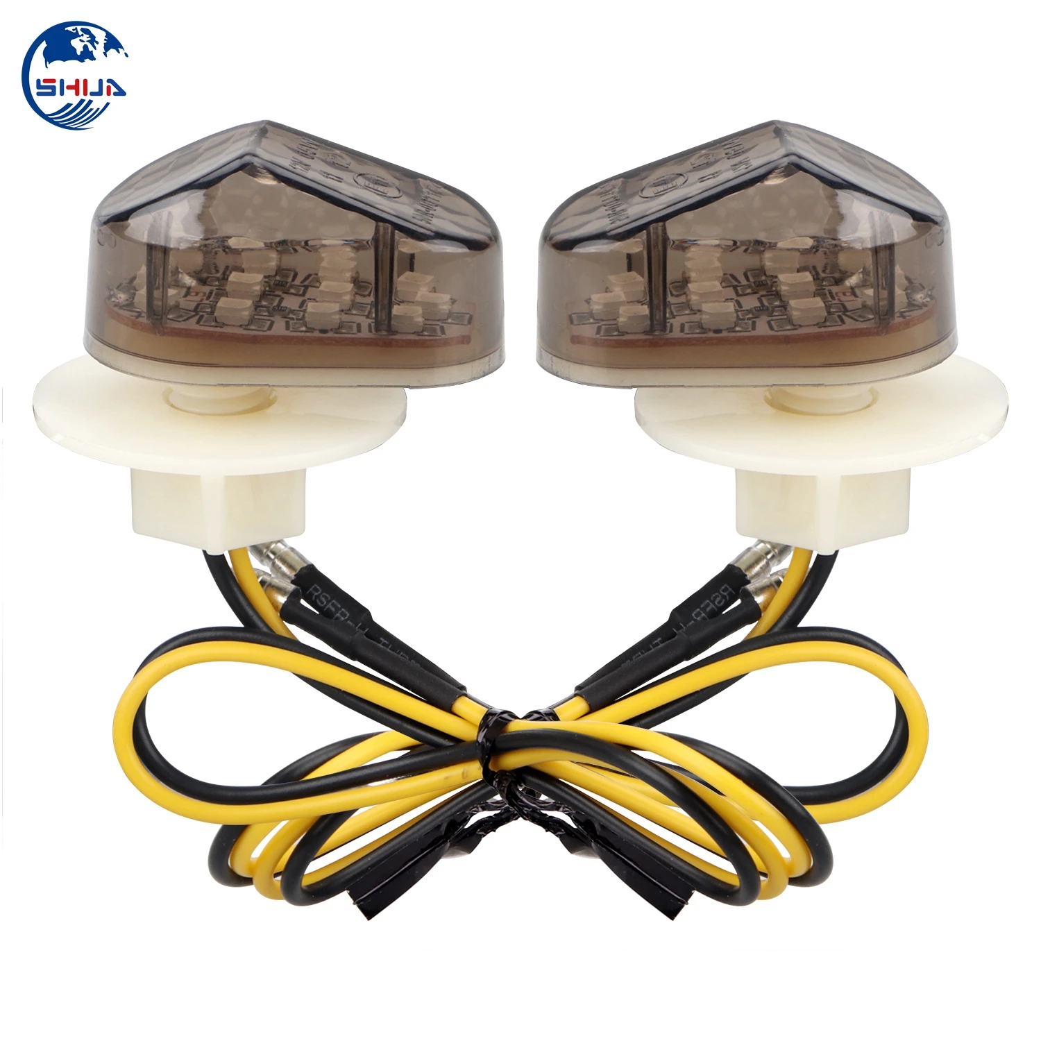 2 X Мотоцикл Янтарный заподлицо светодиодный поворотник мигалка для Yamaha YZF R6 1999 2013