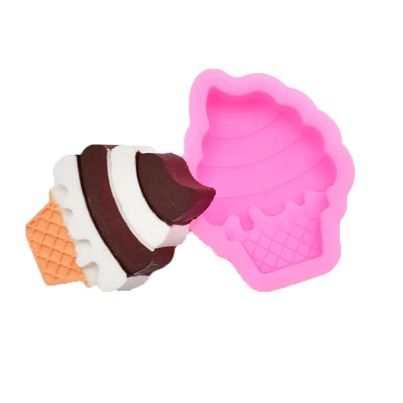 

Ice Cream Cone Shape Chocolate Fondant Silicone Mold for DIY Pastry Cake Dessert Candy Decoration Kitchen Accessories Baking Too