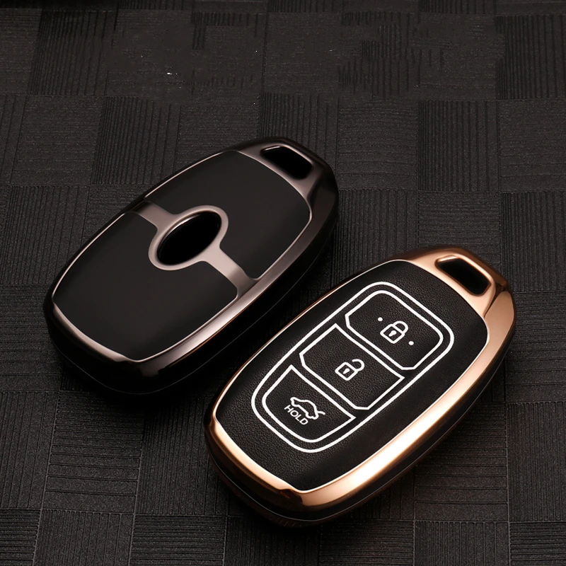 Чехол для автомобильного ключа из резинового сплава чехол Hyundai i30 Ix35 Solaris Azera Elantra