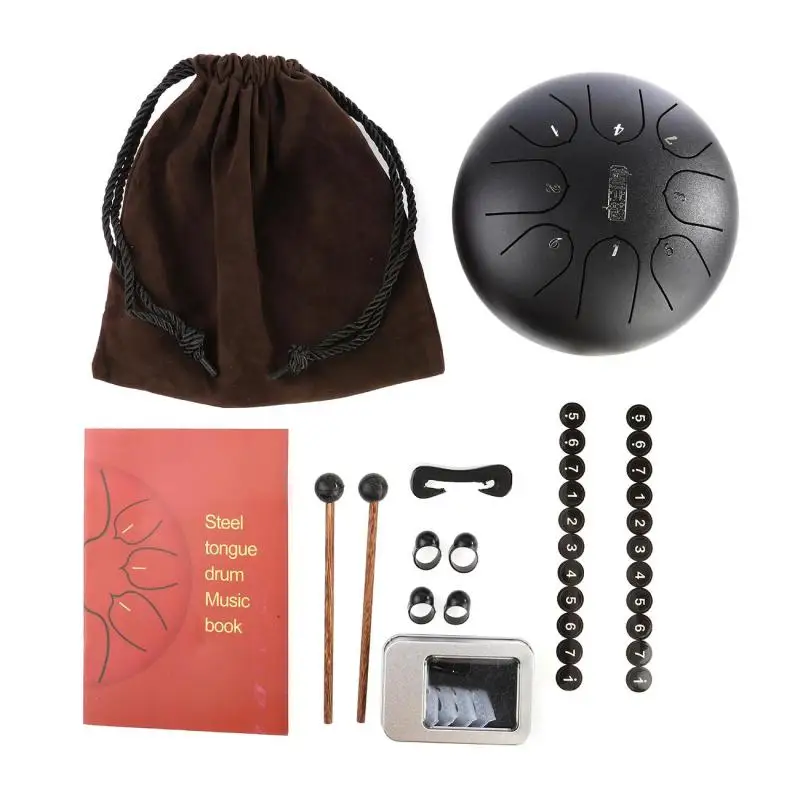 Барабан для языка 6 дюймов барабан настраивания 8 рук с барабаном барабанами