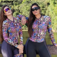 2021 suboman little monkey cycling jersey jumpsuit womens triathlon jumpsuit long sleeve cycling jersey set bicycle tights set