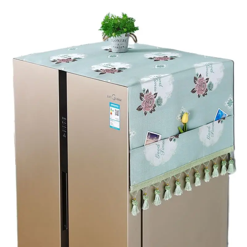 

Refrigerator Cover Cloth Dust Cover Single Door Refrigerator Drum Washing Machine Cover Towel Dust-proof Universal Cover Cloth