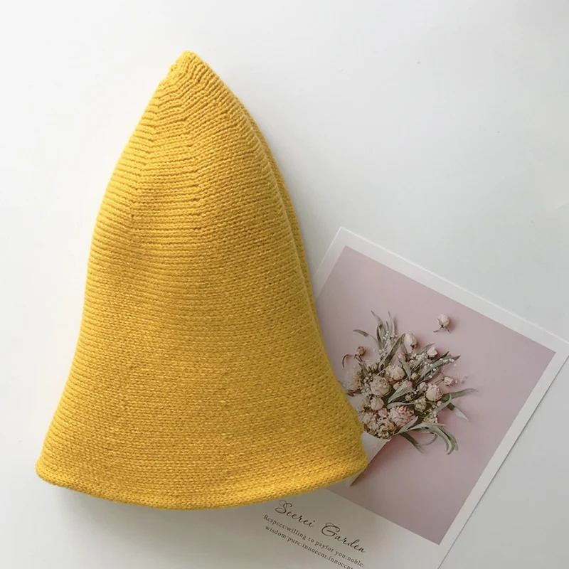 Hat female Autumn winter fisherman hat female small pure and fresh Korean version of joker spring summer day department corduroy