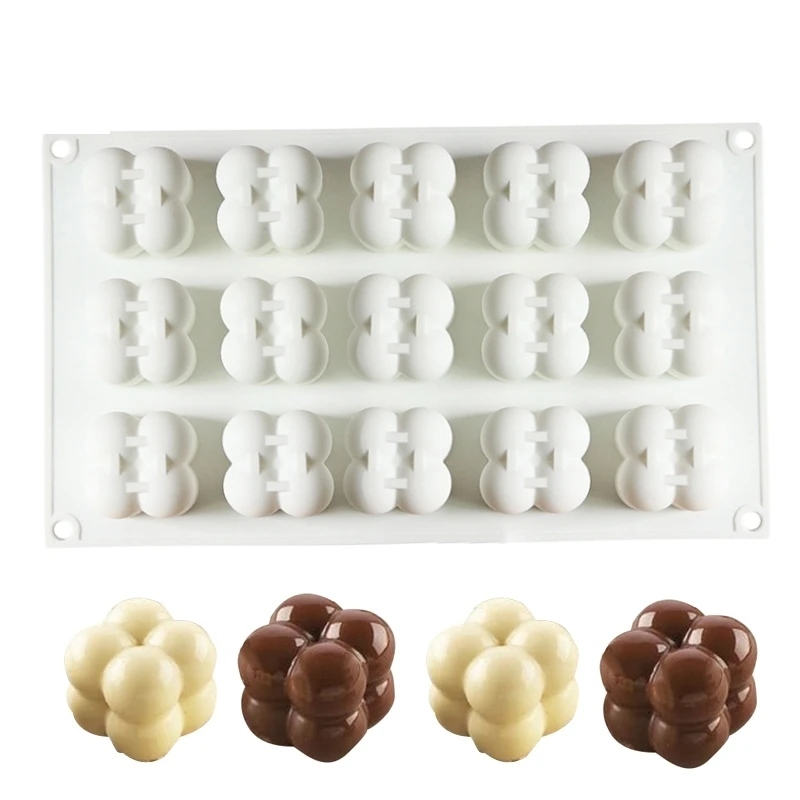 Форма для шоколада силиконовая форма торта 15 отверстий Штабелируемый пресс