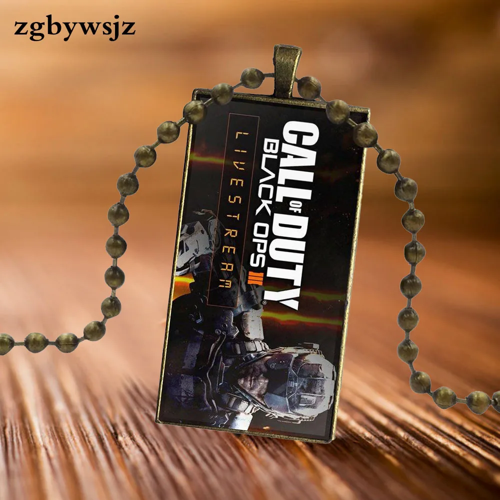 Для женщин подарок для детей звонки пошлин черный Ops стеклянный подвесной Galaxy