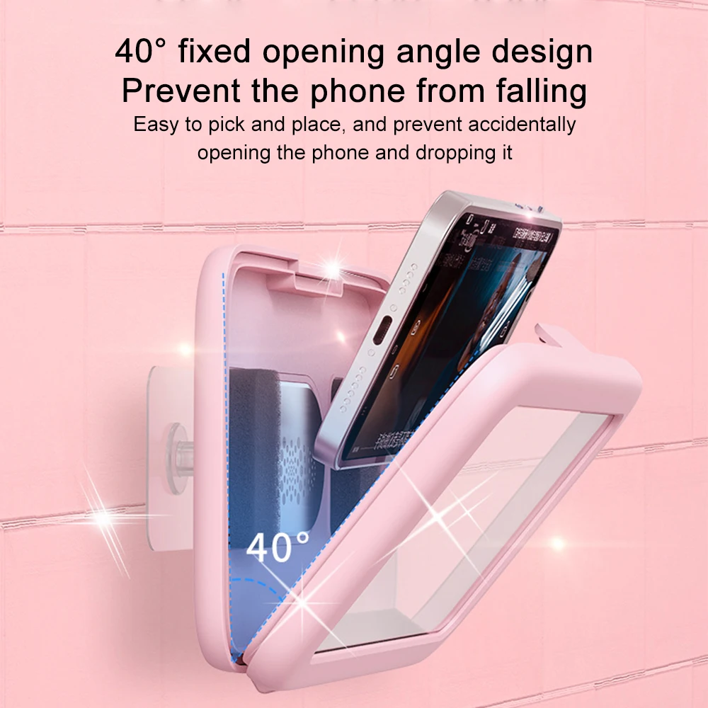 Высокочувствительный держатель для телефона с сенсорным экраном душа