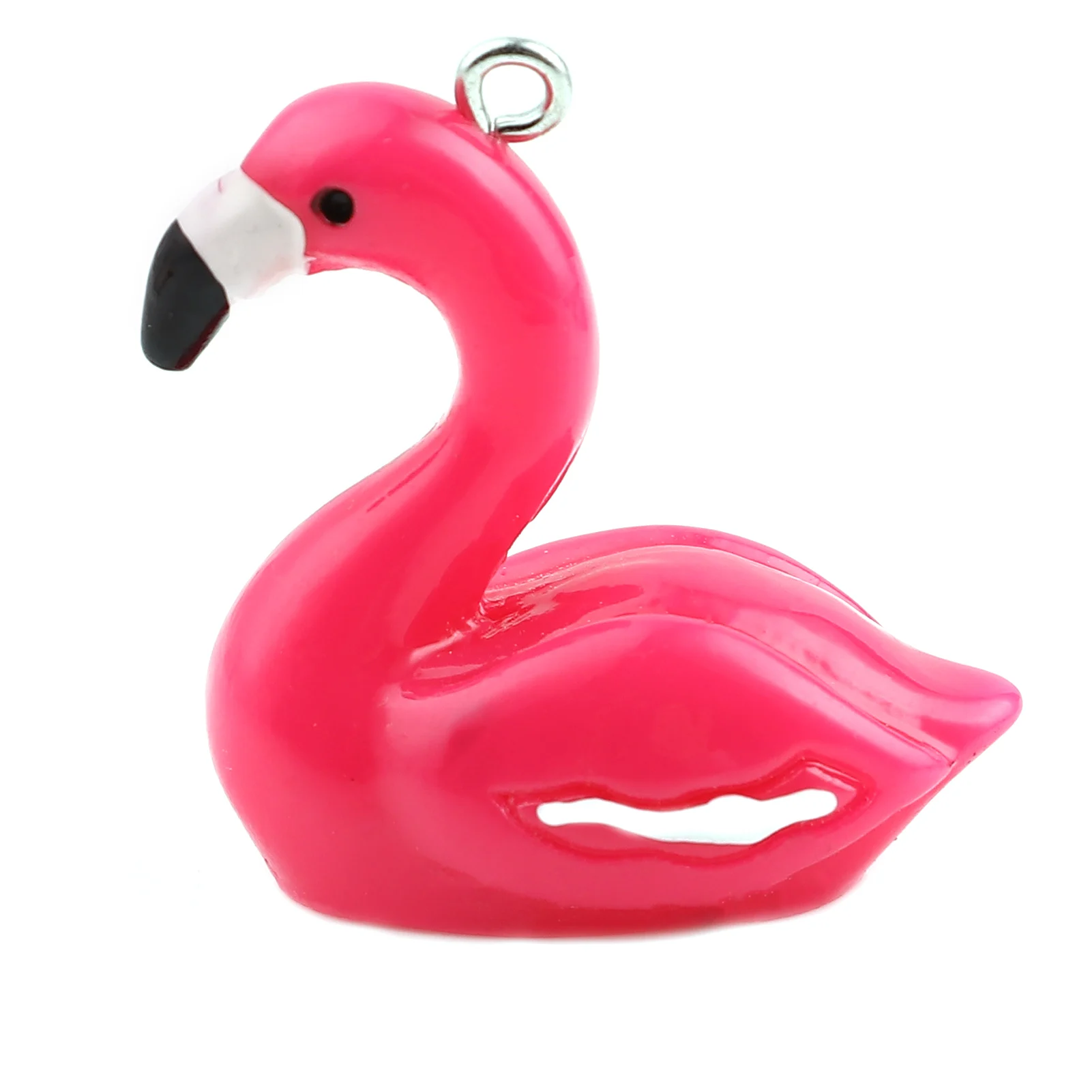 

Resin Pendants Goose Animal Silver Color Metal Charms DIY Making Necklace Earrings For Women Girls Jewelry 32mm x 27mm, 10PCs