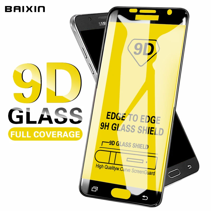 Baixin 9D полное покрытие из закаленного стекла для samsung Galaxy J2 J3 J5 J7 Prime Pro Защита экрана для Galaxy J330F J530F J730F