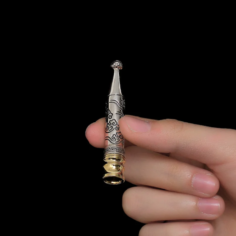 Кулон-фильтр для сигарет из стерлингового серебра S925 пробы Серебряный фильтр