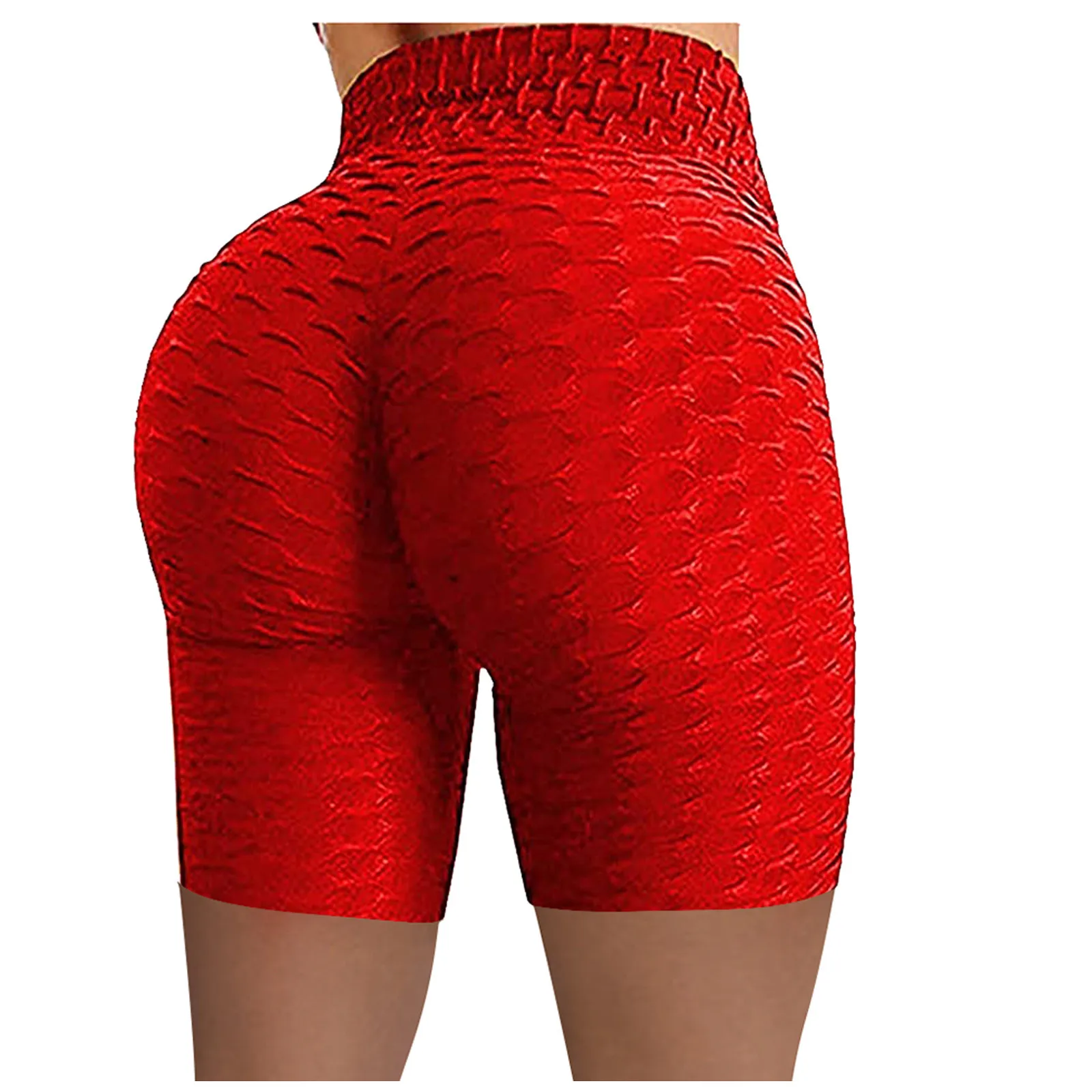 

Women High Waist Sport Yoga PantsQuick Dry Workout Pants Running Fitness Short Yoga PantsBreathable Elastic Training Pants D08