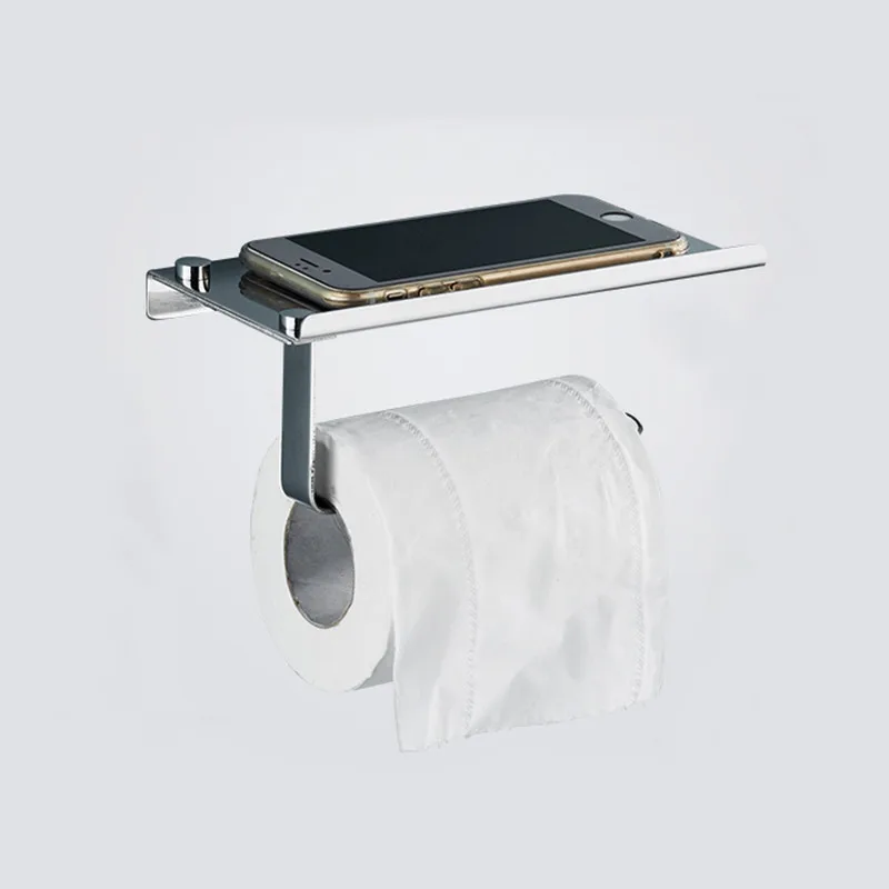 1 шт. держатель для бумаги и телефона из нержавеющей стали полка мобильного