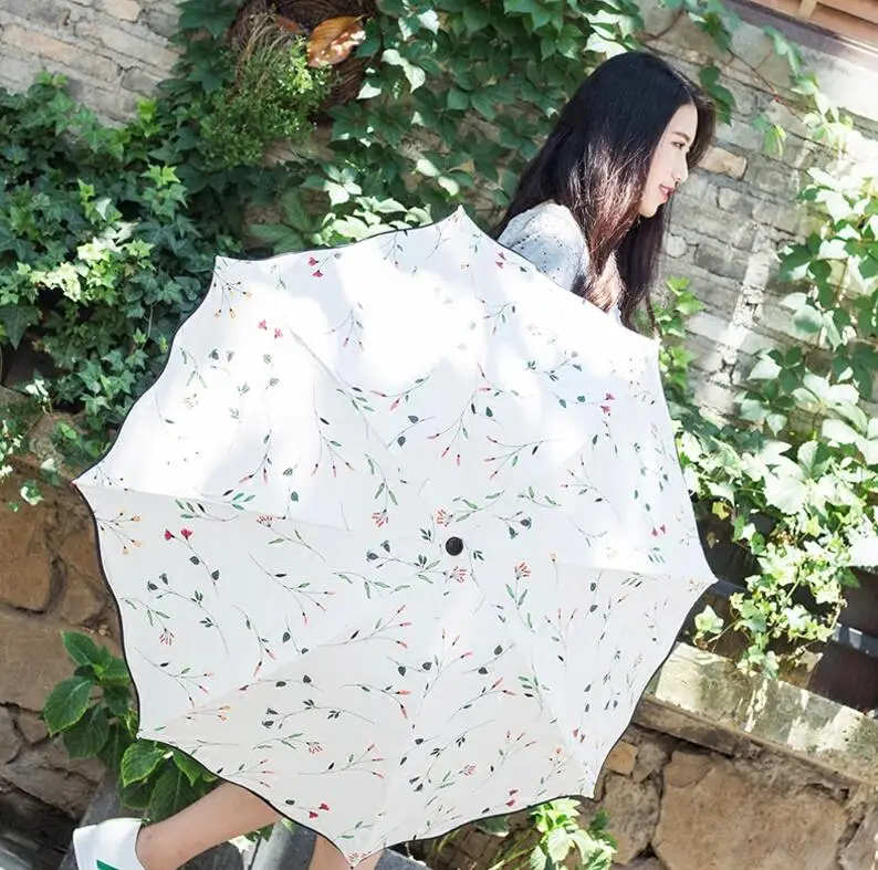 Новинка весенний брендовый пляжный зонтик УФ Ewha 6 цветов складной зонт от солнца