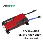 6S 120A 150A 200A 250A 24V PCMPCBBMS для аккумулятора LiNCM 3,7 V литий-ионный аккумулятор 18650 Deligreen 6S BMS