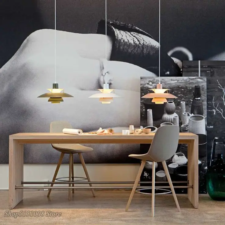 Скандинавские светодиодные подвесные светильники для гостиной красочные