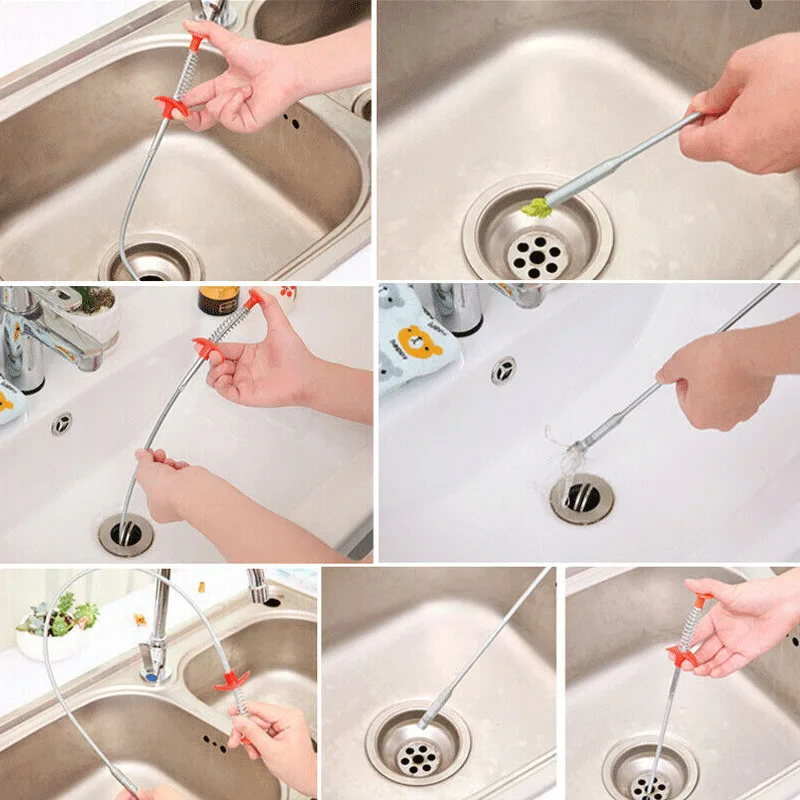 Крючок для очистки раковины канализационные дноуглубительные устройство