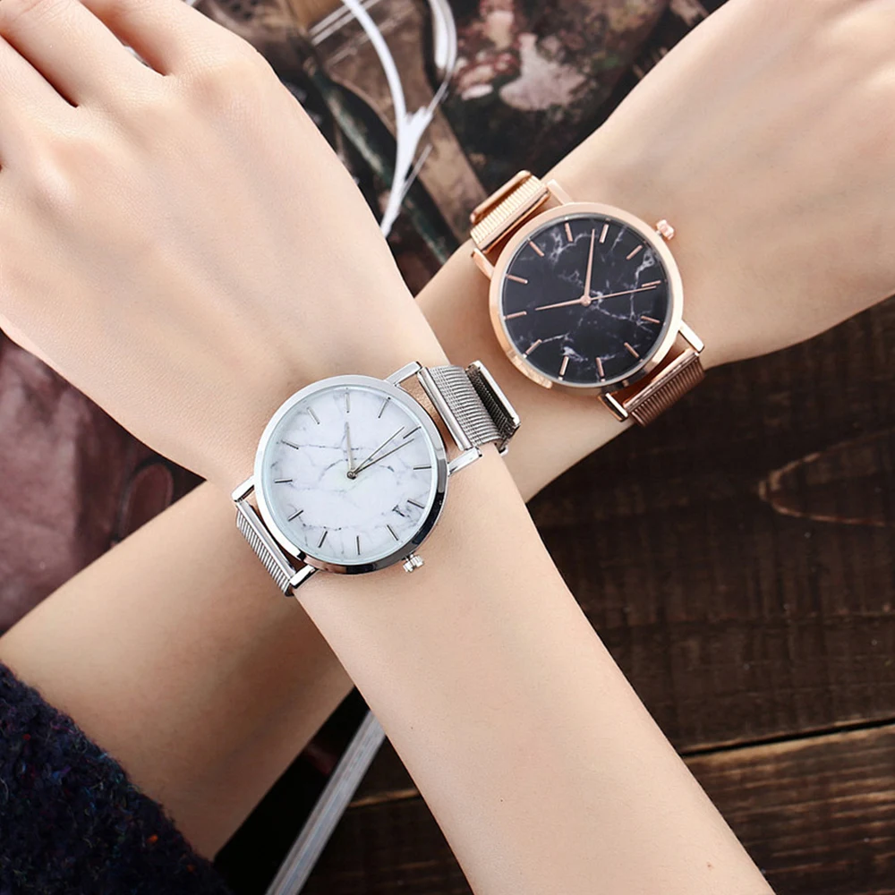 Лидирующий бренд роскошные женские часы розовое золото сетчатый Браслет