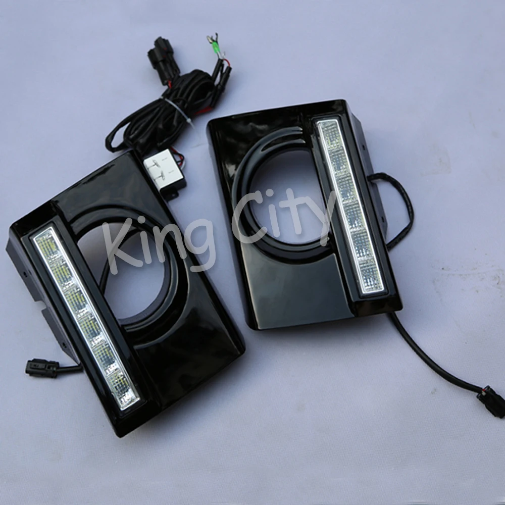 CAPQX 1 пара для Hyundai Tucson 2005 2009 передний бампер автомобиля Светодиодный дневной